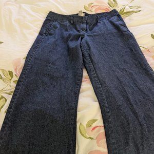 L.L. Bean Denim Wide Leg Trouser Jeans